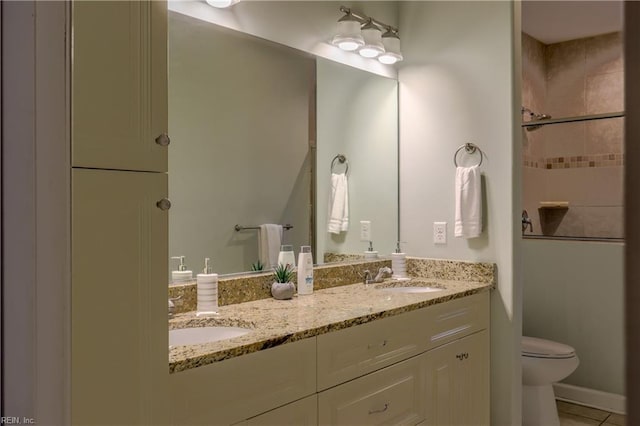 3216 Pretty Lake Ave Unit B, Norfolk, VA 23518 - full bath featuring toilet, double vanity, and tile patterned floors
