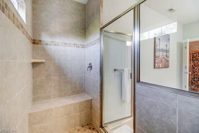 3216 Pretty Lake Ave Unit B, Norfolk, VA 23518 - bathroom with a shower stall