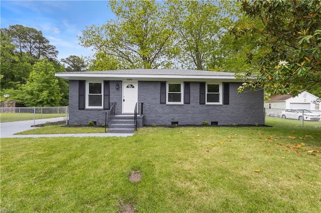 3105 Hillburn Dr, Chesapeake, VA 23323 - view of front facade featuring brick siding and crawl space