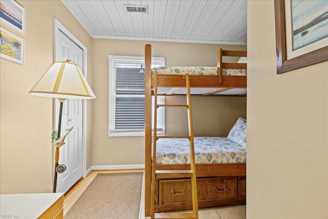 609 S Atlantic Ave, Virginia Beach, VA 23451 - bedroom with baseboards and wooden ceiling