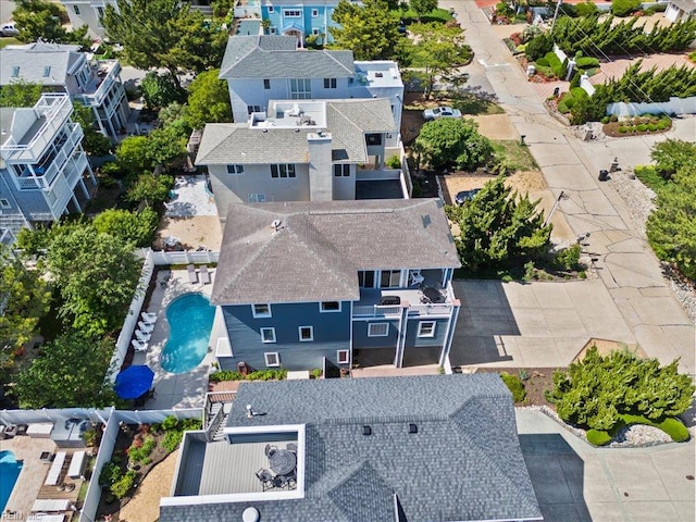 609 S Atlantic Ave, Virginia Beach, VA 23451 - aerial view of residential area featuring a pool