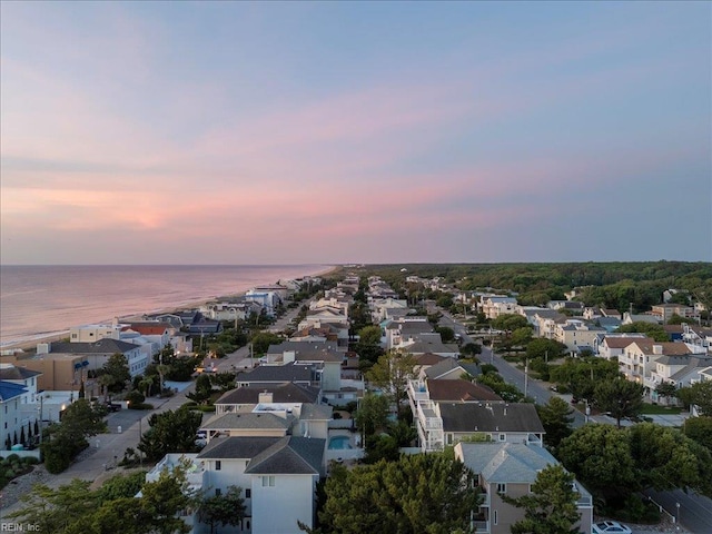 609 S Atlantic Ave, Virginia Beach, VA 23451 - aerial view at dusk of a water view and a residential view