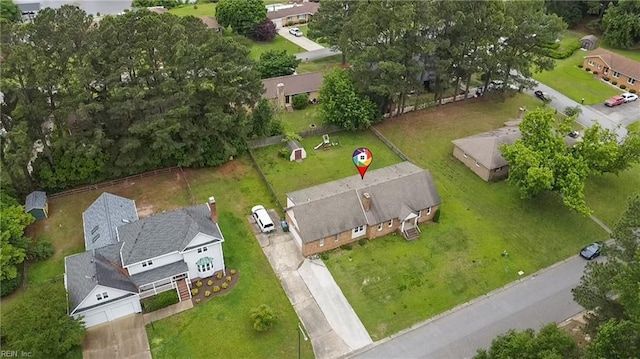 1237 Peachtree Dr, Suffolk, VA 23434 - aerial view of residential area
