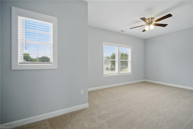4030 Evan Cir, Suffolk, VA 23435 - carpeted empty room featuring baseboards and a ceiling fan