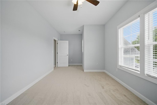 4030 Evan Cir, Suffolk, VA 23435 - unfurnished bedroom featuring baseboards, carpet, and a ceiling fan