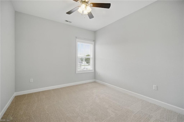 4030 Evan Cir, Suffolk, VA 23435 - empty room with light carpet, baseboards, and ceiling fan