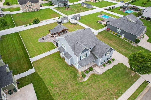 4030 Evan Cir, Suffolk, VA 23435 - aerial view of residential area with a pool