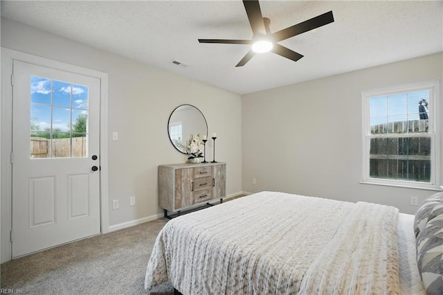 1600 Walsh Ct, Virginia Beach, VA 23454 - carpeted bedroom with ceiling fan and baseboards
