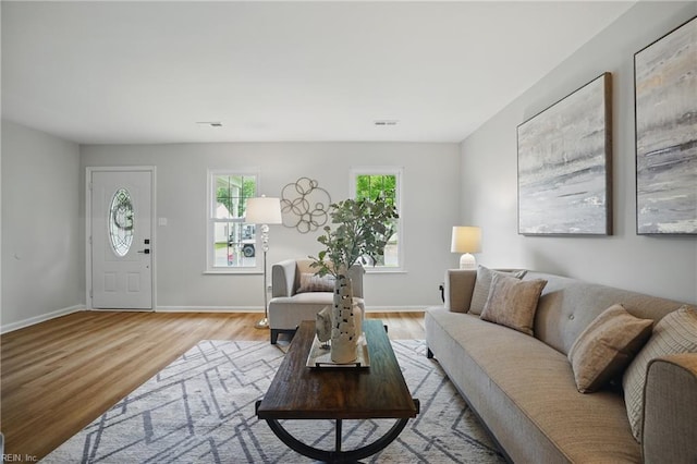 1600 Walsh Ct, Virginia Beach, VA 23454 - living room with light wood finished floors and baseboards