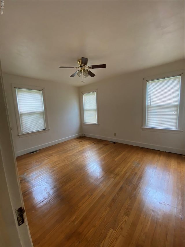 3814 Lenoir Cir, Norfolk, VA 23513 - unfurnished room featuring baseboards, wood finished floors, and a ceiling fan
