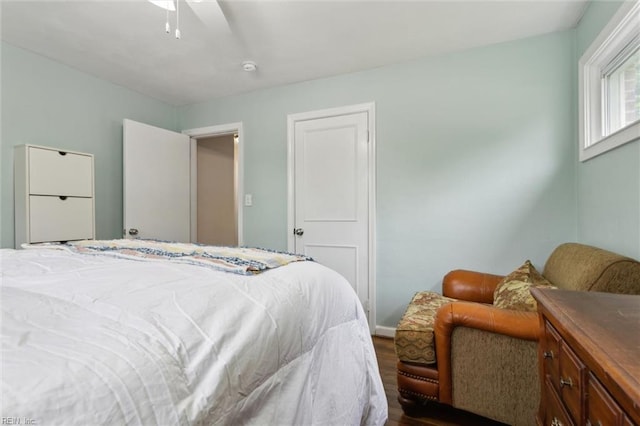 164 Findley Sq, Hampton, VA 23666 - bedroom featuring dark wood finished floors, baseboards, and a ceiling fan