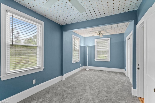 253 S George Washington Hwy, Chesapeake, VA 23323 - carpeted spare room featuring ceiling fan and baseboards