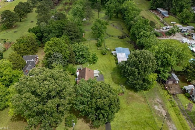 253 S George Washington Hwy, Chesapeake, VA 23323 - aerial view of property and surrounding area with a tree filled landscape