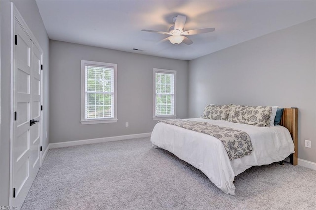 116 Formby, Williamsburg, VA 23188 - bedroom with baseboards, carpet, and a ceiling fan