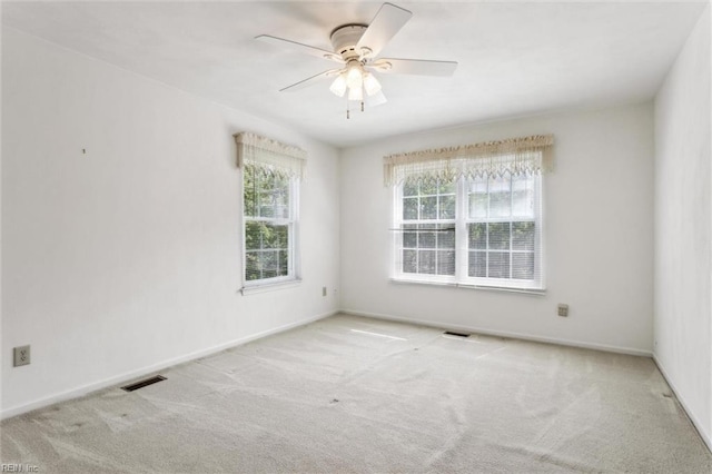 6017 Glen View Dr, Virginia Beach, VA 23464 - empty room with carpet floors, ceiling fan, and baseboards