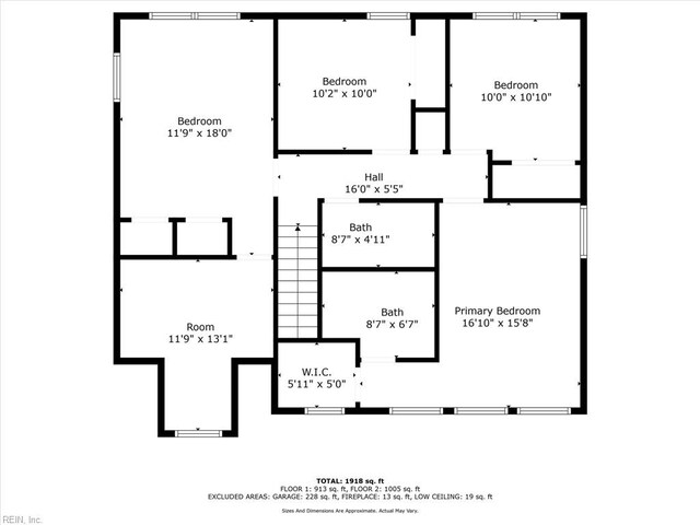 6017 Glen View Dr, Virginia Beach, VA 23464 - home floor plan
