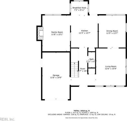 6017 Glen View Dr, Virginia Beach, VA 23464 - home floor plan