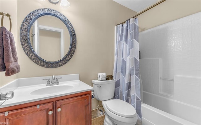 2230 Angler Ln, Chesapeake, VA 23323 - full bath featuring toilet, vanity, and shower / tub combo