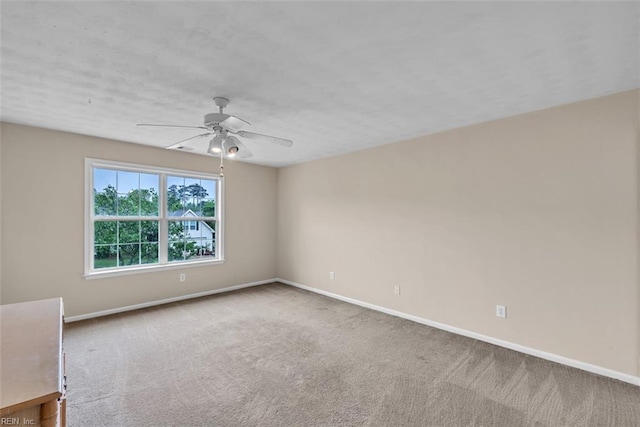 2537 Springhaven Dr, Virginia Beach, VA 23456 - unfurnished room featuring ceiling fan, baseboards, and carpet