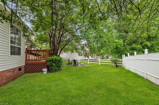 2537 Springhaven Dr, Virginia Beach, VA 23456 - view of yard with a deck