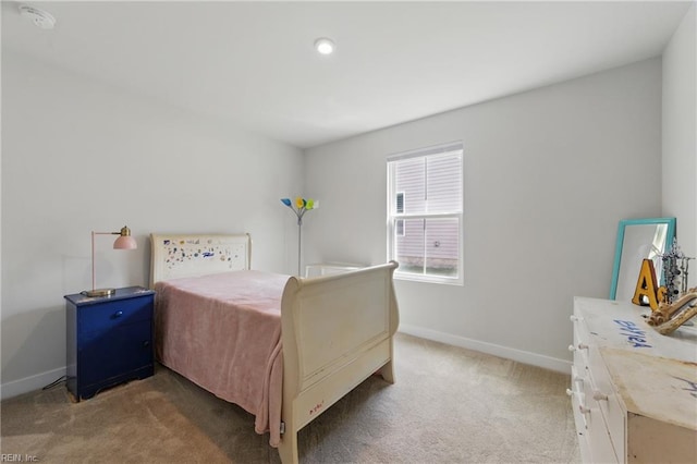6729 Nolan Run, Gloucester, VA 23061 - bedroom with light carpet, baseboards, and recessed lighting
