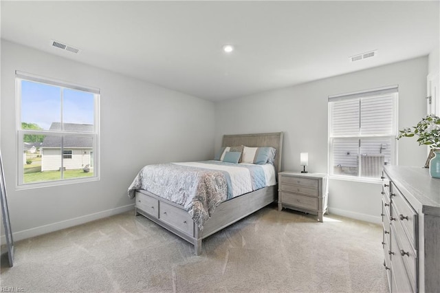 6729 Nolan Run, Gloucester, VA 23061 - bedroom featuring baseboards, light colored carpet, and recessed lighting