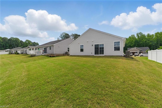 6729 Nolan Run, Gloucester, VA 23061 - back of house with a deck
