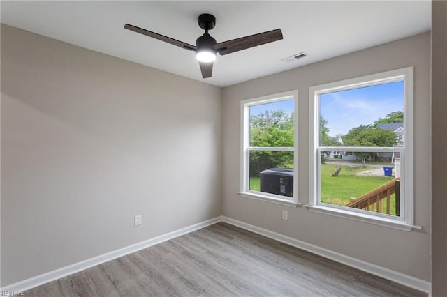 503 Middlesex St, Norfolk, VA 23523 - spare room with wood finished floors, baseboards, and ceiling fan
