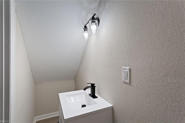 503 Middlesex St, Norfolk, VA 23523 - bathroom with lofted ceiling and vanity