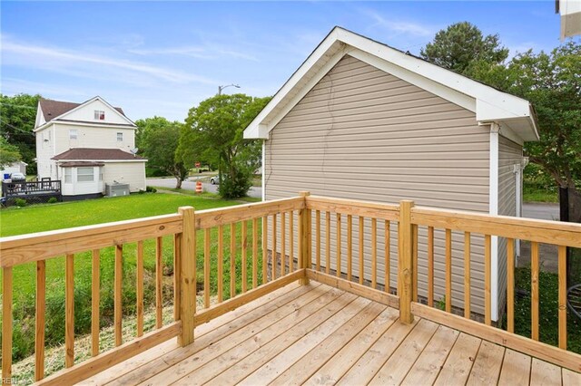 503 Middlesex St, Norfolk, VA 23523 - deck with a yard and central AC