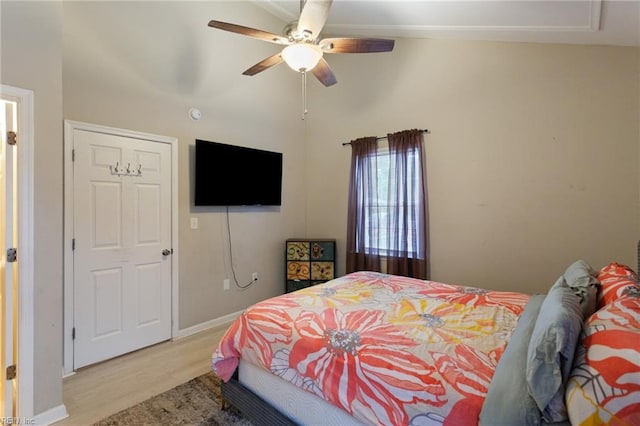 117 Bute St, Suffolk, VA 23434 - bedroom with light wood finished floors, baseboards, and ceiling fan