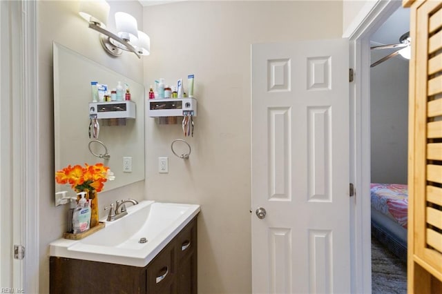117 Bute St, Suffolk, VA 23434 - bathroom with vanity and ceiling fan