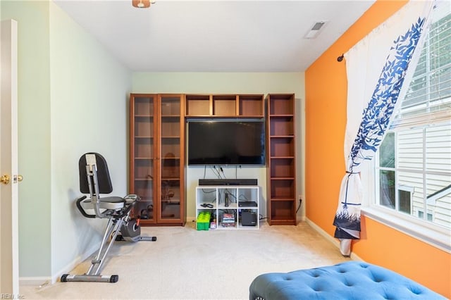 5049 Kelso St, Suffolk, VA 23435 - living area with carpet floors and baseboards