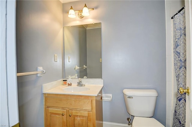 840 Forest Glade Dr, Chesapeake, VA 23322 - bathroom with toilet, vanity, and crown molding