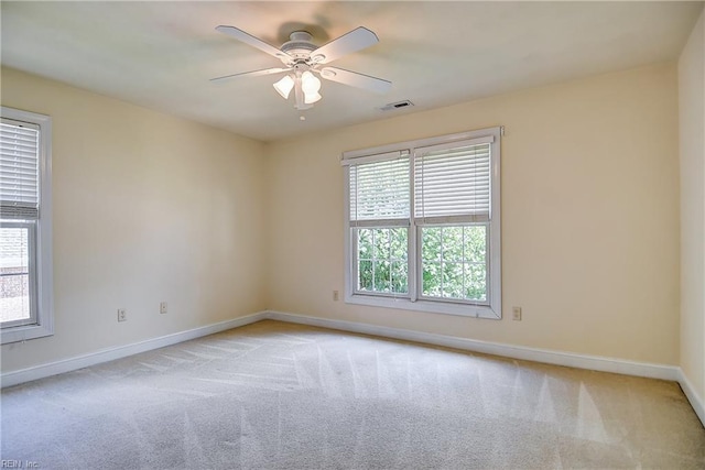 840 Forest Glade Dr, Chesapeake, VA 23322 - carpeted spare room with baseboards and ceiling fan