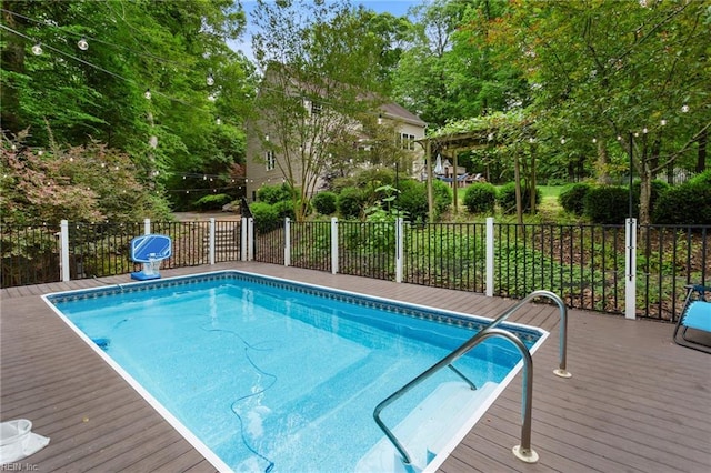 527 Lakeshead Dr, Williamsburg, VA 23185 - view of swimming pool featuring a deck and view of scattered trees
