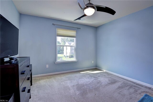 20 Pickins Dr, Poquoson, VA 23662 - unfurnished bedroom with carpet floors, baseboards, and a ceiling fan
