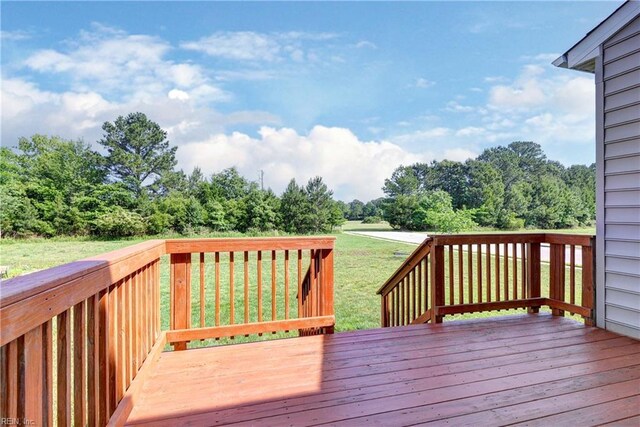 20 Pickins Dr, Poquoson, VA 23662 - deck featuring a lawn