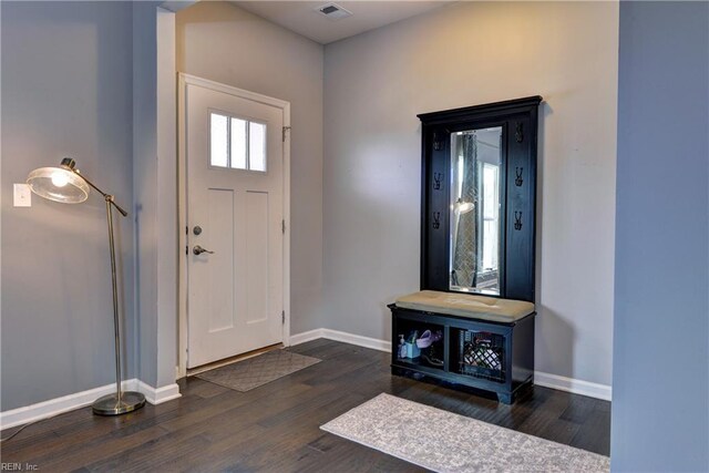 20 Pickins Dr, Poquoson, VA 23662 - foyer with baseboards and wood finished floors