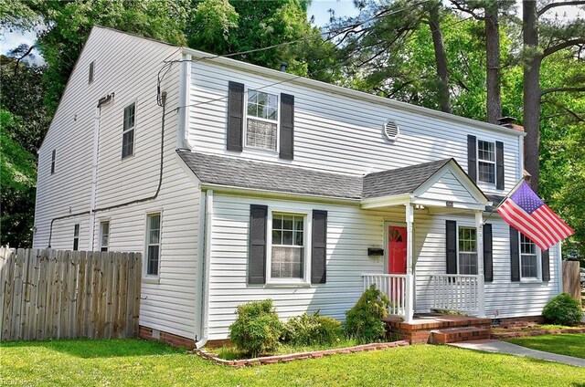 3582 Tennessee Ave, Norfolk, VA 23502 - view of front of home featuring a shingled roof and crawl space