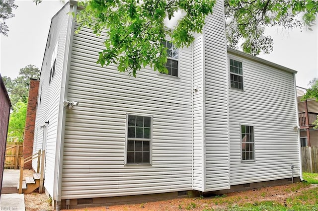 3582 Tennessee Ave, Norfolk, VA 23502 - view of property exterior featuring crawl space and fence