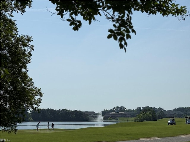 107 Hamilton Ct, Suffolk, VA 23435 - surrounding community featuring a water view, a yard, and golf course view