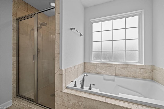 3925 Grand Isle Dr, Chesapeake, VA 23323 - full bath featuring a stall shower, plenty of natural light, and a bath