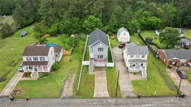 1430 Poquoson Ave, Poquoson, VA 23662 - aerial view of residential area featuring a forest