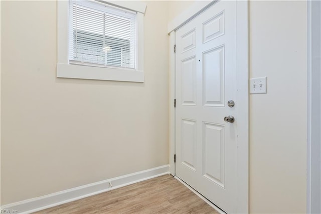 1278 Little Bay Ave Unit B, Norfolk, VA 23503 - entryway with light wood-style flooring and baseboards