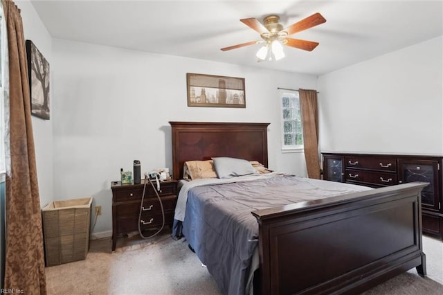 155 Wilderness Rd, Hampton, VA 23669 - bedroom featuring light carpet, ceiling fan, and baseboards