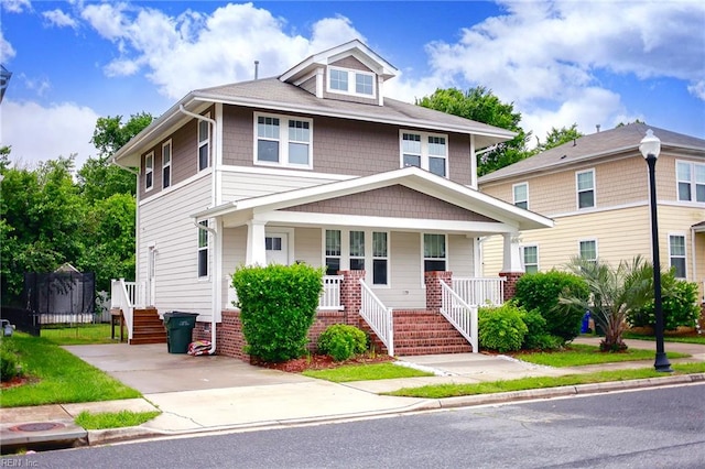 1060 Fairgrounds Ln, Suffolk, VA 23434 - american foursquare style home featuring a porch