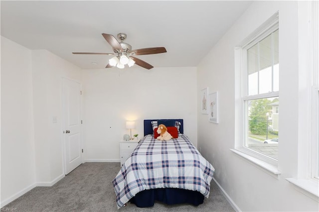 1060 Fairgrounds Ln, Suffolk, VA 23434 - bedroom with carpet, baseboards, and ceiling fan