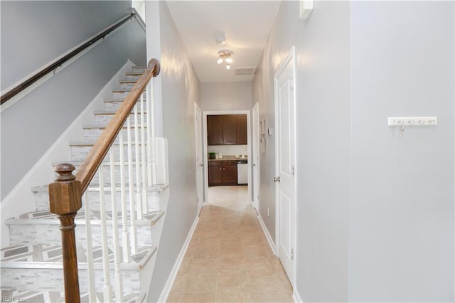 1060 Fairgrounds Ln, Suffolk, VA 23434 - hall with stairs and baseboards