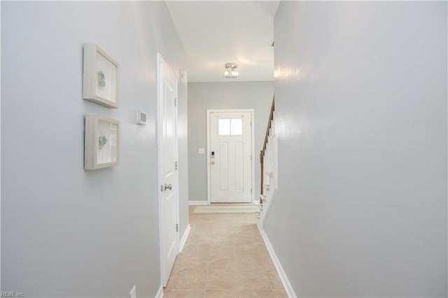 1060 Fairgrounds Ln, Suffolk, VA 23434 - hallway with baseboards and stairs
